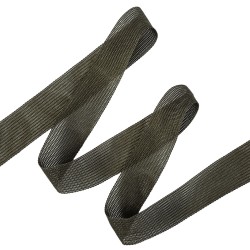 Окантовочная лента-бейка, цвет Тёмно-Серый 22мм (на отрез) в Стерлитамаке