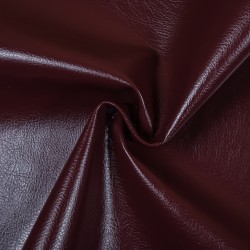 Ткань Дерматин (Кожзам) для мебели (Ширина 138см), цвет Бордовый (на отрез) в Стерлитамаке
