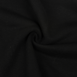 Ткань Футер 3-х нитка (Ширина 1,85 м), цвет Черный (на отрез) в Стерлитамаке