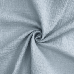 Ткань Муслин Жатый (Ширина 1,4м), цвет Светло-Серый (на отрез) в Стерлитамаке
