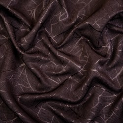 Ткань Блэкаут для штор &quot;Ледовое тиснение цвет Темно-Коричневый&quot; (на отрез)  в Стерлитамаке