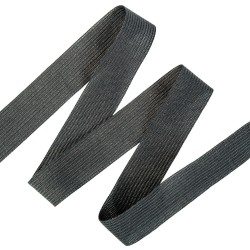 Окантовочная лента-бейка, цвет Чёрный 22мм (на отрез) в Стерлитамаке