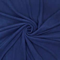 Ткань Флис Односторонний 130 гр/м2 (Ширина 150см), цвет Темно-синий (на отрез) в Стерлитамаке