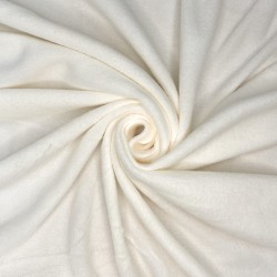 Ткань Флис Односторонний 130 гр/м2 (Ширина 150см), цвет Кремовый (на отрез) в Стерлитамаке