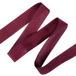 Окантовочная лента-бейка, цвет Бордовый 22мм (на отрез)  в Стерлитамаке