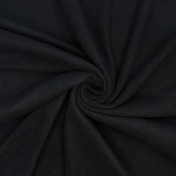 Ткань Флис Односторонний 130 гр/м2 (Ширина 150см), цвет Черный (на отрез) в Стерлитамаке