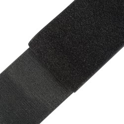 Контактная лента 100мм цвет Чёрный (велькро-липучка, на отрез)  в Стерлитамаке
