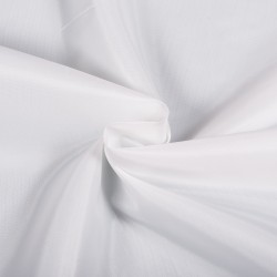 Ткань подкладочная Таффета 190Т (Ширина 150см), цвет Белый (на отрез) в Стерлитамаке