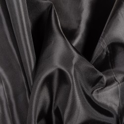 Ткань подкладочная Таффета 190Т (Ширина 150см), цвет Черный (на отрез) в Стерлитамаке