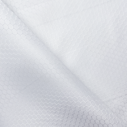 Ткань Oxford 300D PU Рип-Стоп СОТЫ, цвет Белый (на отрез) в Стерлитамаке