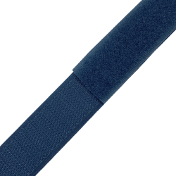 Контактная лента 25мм цвет Синий (велькро-липучка, на отрез)  в Стерлитамаке
