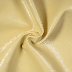 Ткань Дерматин (Кожзам) для мебели (Ширина 138см), цвет Кремовый (на отрез) в Стерлитамаке