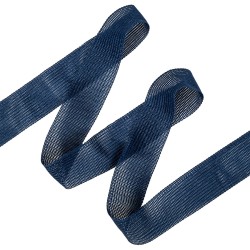 Окантовочная лента-бейка, цвет Синий 22мм (на отрез) в Стерлитамаке