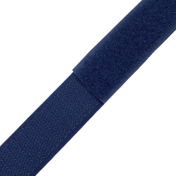 Контактная лента 25мм цвет Тёмно-Синий (Велькро-липучка), на отрез  в Стерлитамаке