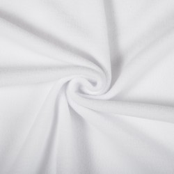 Ткань Флис Односторонний 180 гр/м2 (Ширина 150см), цвет Белый (на отрез) в Стерлитамаке