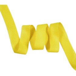 Окантовочная лента-бейка, цвет Жёлтый 22мм (на отрез)  в Стерлитамаке