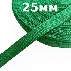 Лента-Стропа 25мм, цвет Зелёный (на отрез)  в Стерлитамаке