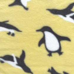 Ткань Флис Двусторонний 240 гр/м2 (Ширина 150см), принт Пингвины (на отрез) в Стерлитамаке